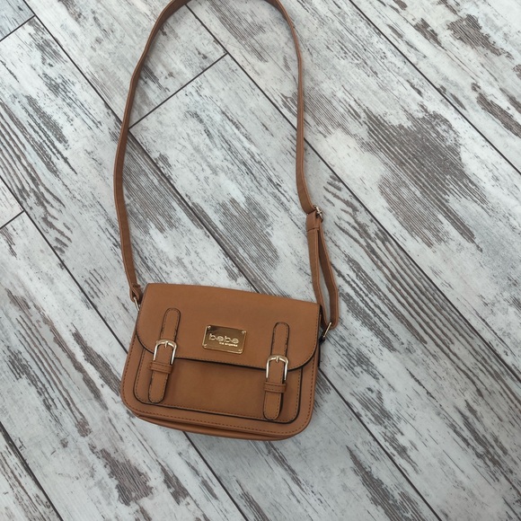 Bebe Tan Shoulder/Crossbody Purse – Light Brown Faux Leather - Picture 2 of 16